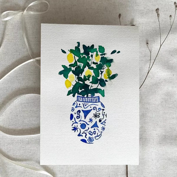 Aquarelle Citronnier
