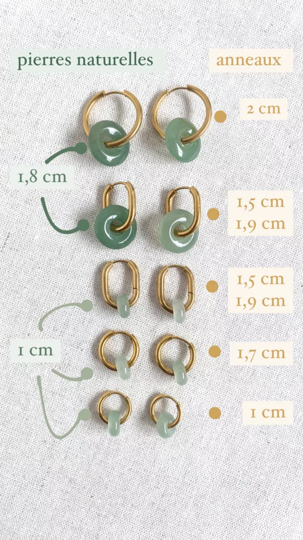 Boucles d'oreilles jaspe dalmatien – Image 3