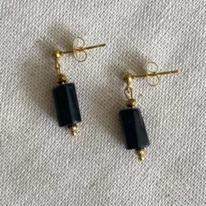 Boucles d'oreilles noires