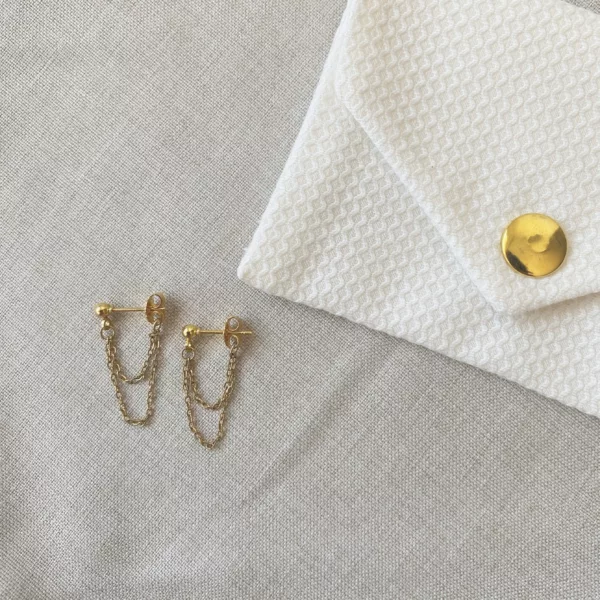 Boucles d'oreilles en acier inoxydable