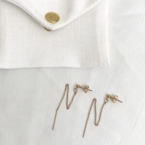 Boucles d'oreilles double piercing