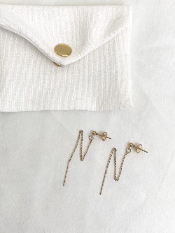 Boucles d'oreilles double piercing