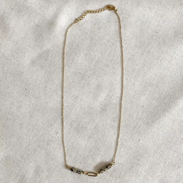 Collier jaspe dalmatien – Image 2