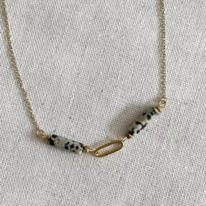 Collier jaspe dalmatien
