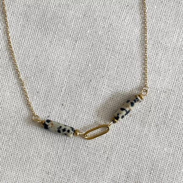 Collier jaspe dalmatien